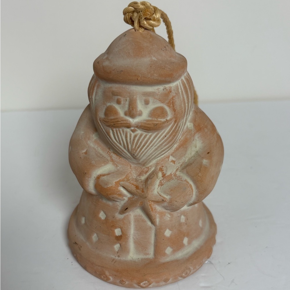 Terracotta Seaside Santa Bell with Starfish - Picture 7 of 11